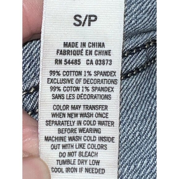 AMERICAN EAGLE Womens Medium Wash Stretch Denim Cropped Jean Jacket - Picture 9 of 9